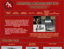 Tablet Screenshot of addisonabrasives.com